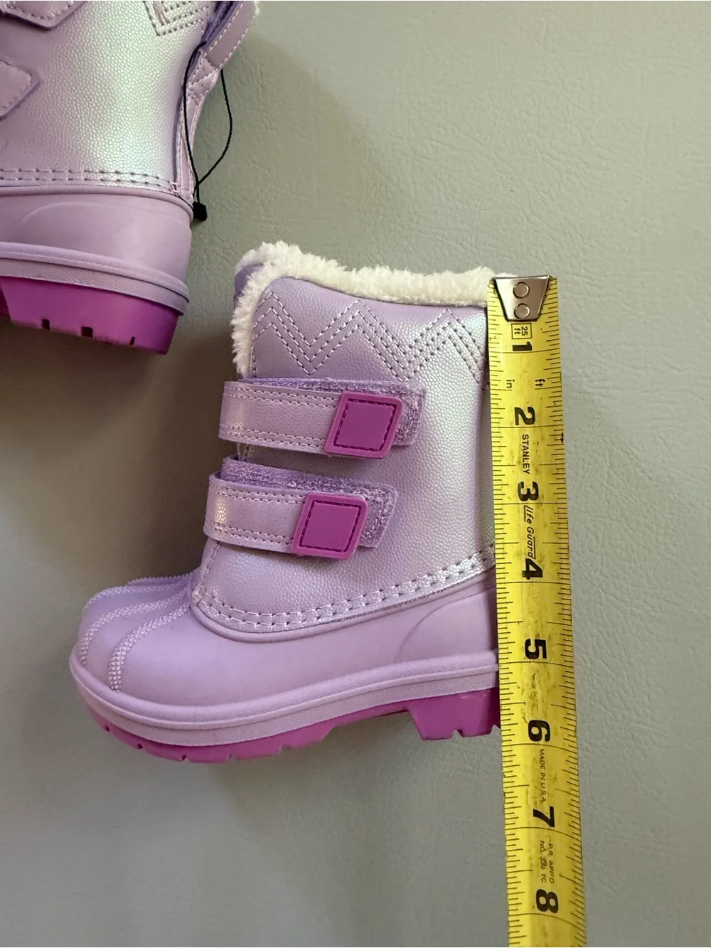 Cat & Jack Kids Girls Purple Snow Boots Waterproof Sizes 5 Toddler New no Tags
